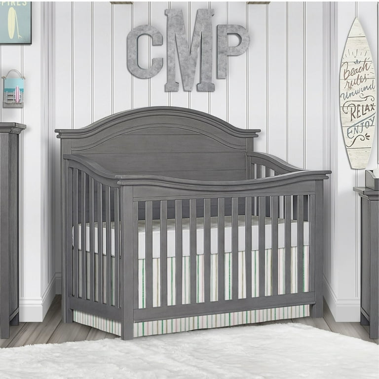 Rustic grey baby cribs on sale