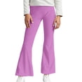 thumbnail image 2 of Fozruso Girls Stretch Pants High Waist Flared Yoga Pants For Teen Girls Stretch Bootcut Leggings Athletic Dance Workout Trousers Comfortable Wide Leg Fitness Bottoms Sizes 13-14 Years, 2 of 5