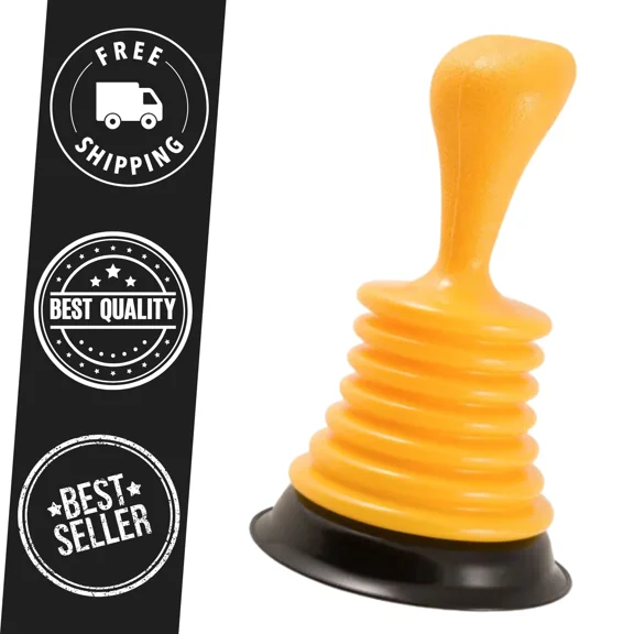 New Mini Pro Sink Plunger. Yellow Rubber And Pvc High Quality And Free Shipping