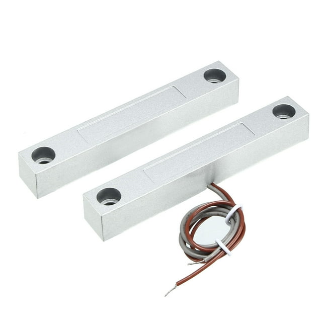 Unique Bargains MC-58 NO Alarm Security Rolling Gate Garage Door Contact Magnetic Reed Switch