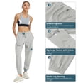 thumbnail image 3 of PULI Women's Loose Cargo Sweatpants with Pockets Cotton Blend Jogger Pants Elastic Waist Athletic Lounge Pants for Yoga Gym Running, 3 of 6