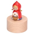 thumbnail image 3 of Figurita Musical, Mini Caja De Música Fina Tallada A Mano Fácil Operación Resistente A Impactos Con Base Redonda Para Adorno De Habitación De Niños ANGGREK Caperucita roja, 3 of 8