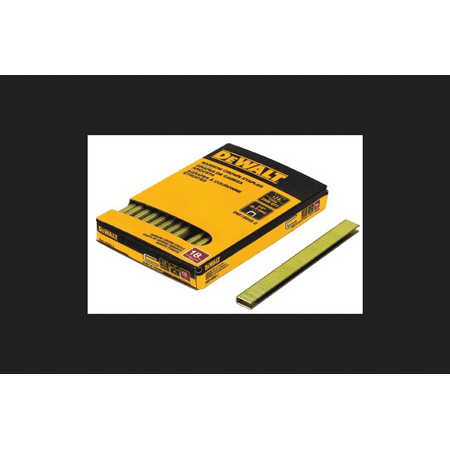 DeWalt 1/4 in. W x 1 1/2 in. L 18 Ga. Finish Staples 2500 pk - Case Of: 1;