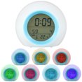 thumbnail image 2 of Zeokiar Kids Alarm Clock LED Digital Clock 7 Color Changing Night Light Bedside Clock with Indoor Temperature 12/24H Battery Powered for Children Bedroom Xmas Gifts for Kids Boys Girls, 2 of 8