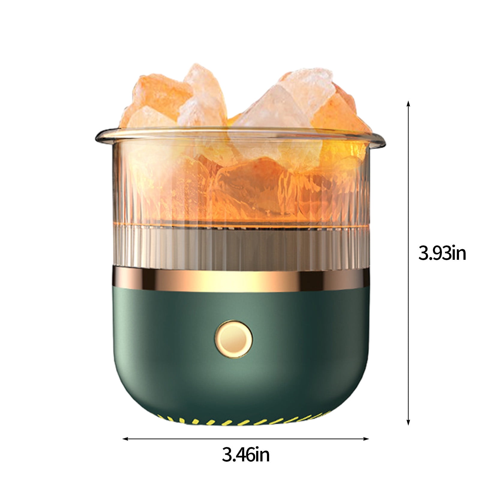 Dengmore Crystal Humidifier USB Essential Oil Diffuser with LED Light Small Portable Humidifier for Home and Office