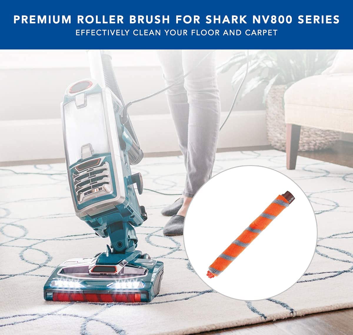 New Carpet Floor Roller Brush For Shark Duo Clean NV800 NV801 UV810 HV380 Vacuum 