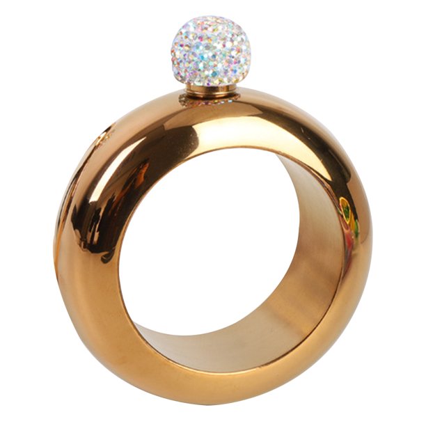 Akoyovwerve Flask Bangle Bracelet Wine Alcohol Liquor Flask Bracelet