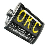 NEONBLOND Flask OKC Airport Code for Oklahoma City