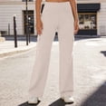 thumbnail image 4 of Iyufng Womens Leggings Slightly Flared Solid Color Yoga Pants Casual Fitness Pants with Pockets, 4 of 9