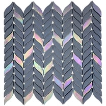 10 pack Anchor Gray 11.6-in X 12.1-in Recycled Glass Mosaic Floor and Wall Tile (9.75 sq ft/case)