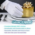 Gloves Legend Large 10 Pair 100 Cotton White Parade Formal Dress Gloves
