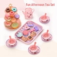 thumbnail image 4 of High Tea Toy Set For Little Girls, Low Tea Party Set Toys For 3 Year Old Girls, Princess Tea Set For Girls Gifts, Flower Design Toy, 4 of 5