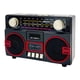 thumbnail image 1 of Radio portátil AM SW de 3 bandas con soporte para tarjeta TF y USB para casa, oficina y exteriores. Negro Rojo, 1 of 9
