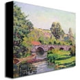 thumbnail image 2 of Trademark Fine Art "The Bridge at Boigneville" Canvas Wall Art by Jean Baptiste Guillamin, 2 of 2
