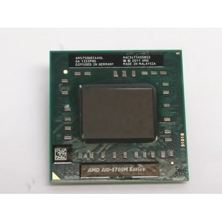 Used AMD A10-5750M Socket FS1 2.5GHZ Laptop CPU - AM5750DEC44HL
