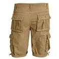 thumbnail image 6 of Mens Cargo Shorts Qiggri Men's Solid Color Casual Outdoor Sports Abrasion Multi Pocket Knee Length Cargo Shorts, 6 of 6