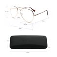 thumbnail image 5 of EYE ZOOM 2 Pack Aviator Style Blue Light Blocking Reading Glasses for Men and Women, Gunmetal, +1.25, 5 of 7