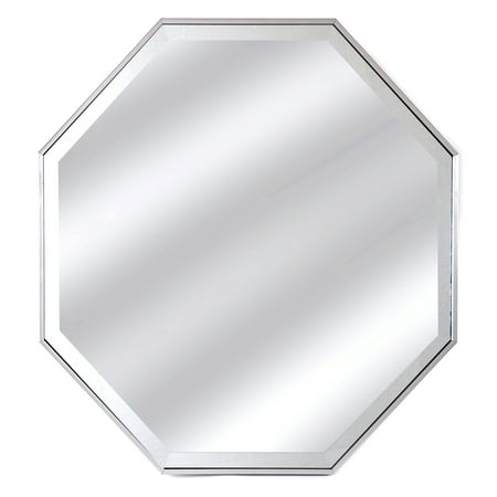Tivoli Octagon 28 X 28 Beveled Glass Decorative Silver Wall