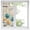 Turquoise, variant on Spring Tulips Flower Window Privacy Film, Vintage Floral Barn Doors Rustic Beige Static Cling UV Sun Blocking Heat Control Window Tint Day and Night, Non-Adhesive One Way Privacy Cover 29.5''x78.7''