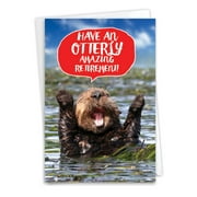 1 Funny Retirement Card with Envelope - Otterly Awesome C6574ARTG
