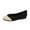 Black Shoes Buy more save more, variant on hopeusnice Clearance Women's Knitted Flats Comfortable Breathable Shoes Soft Sole Flat Shoes Elastic Strap Slip On Low Heel Ballerina Flats Black 36