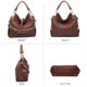 thumbnail image 2 of Bolso Dasein Monederos para mujer de piel vegana color café, 2 of 6
