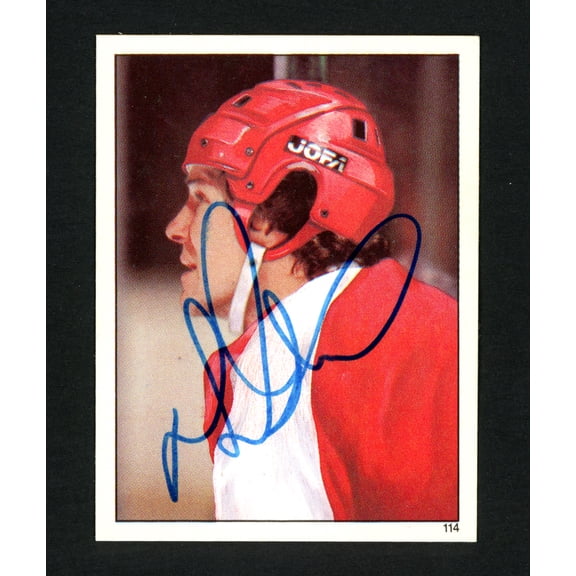 Darryl Sittler Autographed 1982-83 Topps Sticker Card #114 Philadelphia Flyers SKU #154111