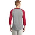 thumbnail image 4 of Sport-Tek ®  Colorblock Raglan Jersey.  T200 4Xl Heather Grey/ Black, 4 of 4