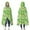 Green Daisy Flower, variant on Wearable Blanket,Blue White Tie Dye Spiral Pattern Hooded Wearable Flannel Blanket for Adults & Teens,Winter Poncho Shawl Wrap Cape Cozy Anti-Pill,50"x60"