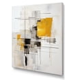 thumbnail image 2 of Designart "Purity of Form Grey Yellow Minimalism V" Abstract Collages Wall Art Living Room, 2 of 5