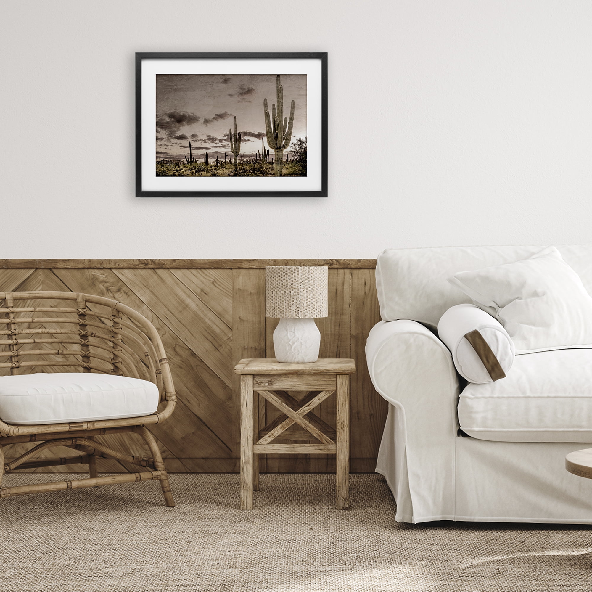 Stupell Industries Desert Sky Wilderness Black Framed Print Under Glass, design by Kim Allen