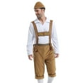 thumbnail image 5 of SWSMCLT Men's 3 Piece Outfit Lederhosen Adjustable Outfit Beers Bavarian Chic Detachable Classic Green Medium, 5 of 5