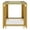 End Table | Transparent, variant on GZXS 19.9" Square Glass End Table with Gold Metal Frame, 2-Tier Side Table with Asymmetrical Base and Lower Shelf, Modern Accent Table for Living Room or Bedroom (Transparent)