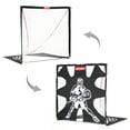 Net Playz Portable Easy FoldUp Lacrosse Goal, 4ft x 4ft or 6ft x 6ft