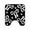 Black, variant on Dmlowu Bathroom Rugs Flocked Bow U-Shaped Toilet Rug Set Soft Absorbent Quickly Dry Bath Mat Non Slide Latexs Backing For Tub Shower Floor Washable