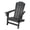 Gray, variant on KOZYARD Foldable High Density Resin Outdoor Patio Adirondack Chair - 22"x32" Navy Blue
