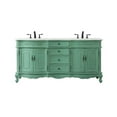 thumbnail image 3 of 72 inch double bathroom vanity in vintage mint, 3 of 8