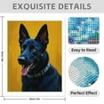 thumbnail image 3 of Diamond Art Kit for Adults, Dog Portrait Black Fur Yellow Background Diamond Painting for Adults Beginners, DIY Diamond Art Painting Kits, 5D Diamond Painting Crafts for Home Decor 12x16 Frameless, 3 of 7