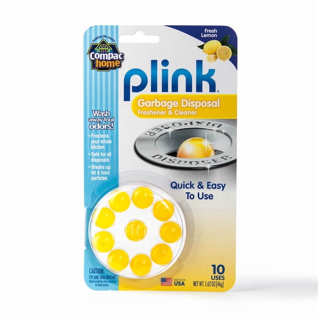 Compac Plink Nettoyant et Désodorisant pour Déchets Citron 10 Unités (Lot de 12)