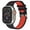 Black&Red, variant on Sporty Silicone Watch Band Compatible with Apple Watch, Waterproof & Breathable, Multiple Colors