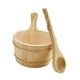 thumbnail image 2 of Barril de madera para sauna de 4 l y cucharón, herramienta de baño con para spa, cubo de ducha versátil, accesorio de spa portátil para sauna y, 2 of 9