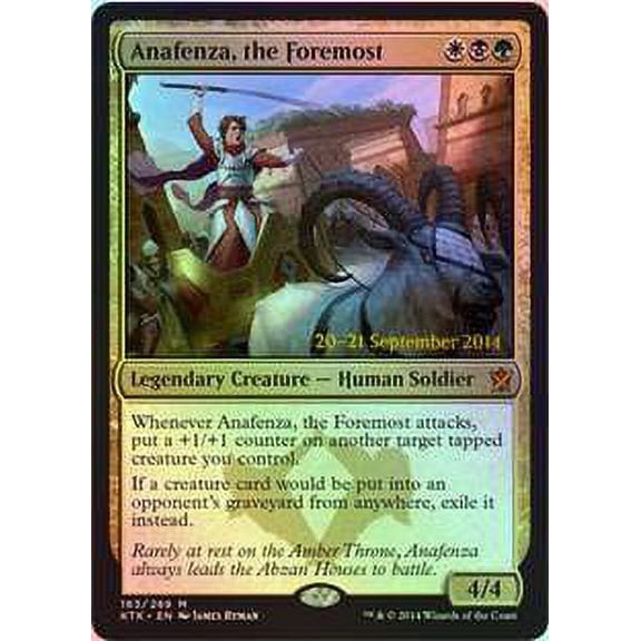 MtG Prerelease & Release Promo Anafenza, the Foremost (Khans of Tarkir Prerelease)