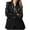 ZZB Black, variant on Women Plus Size Fashion Leather Jacket Long Sleeve Zipper Fitted Artificial Leather Coat Fall Short Jacket Slim Coat
