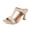 Beige, variant on Women's Square Open Toe Heeled Sandals Cut out Slip on Heels Cup Shape Heel Mules Prom Evening Party High Heel Slides for Daily Wear Black 9