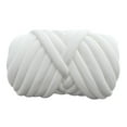 thumbnail image 4 of Hilo grueso, hilo jumbo, lavable, suave, 500 g, para crochet, trenzado, nudo voluminoso Blanco, 4 of 9
