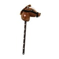 thumbnail image 3 of Accesorios para caballos de palo Strade Fareast Limited Juguete para montar a caballo marrón oscuro, 3 of 8
