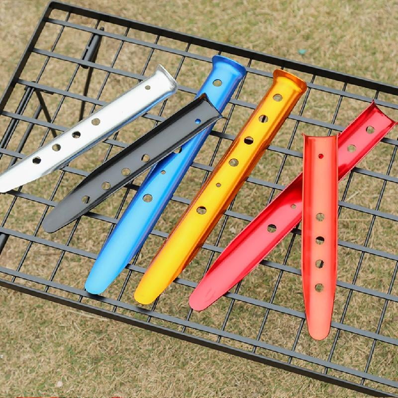 JZROCKER 10pack Outdoor Travel Camping Tarps Stakes Ground Stakes Organizers Tent Pegs