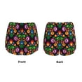 thumbnail image 6 of Uemuo Traditional Floral Polish Pattern Women's Athletic Shorts High Waisted Running Shorts with Liner Pockets Gym Elastic Workout Shorts-Large, 6 of 9