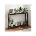 thumbnail image 2 of Dragonpad 2-Tier Narrow Console Sofa Table With Storage Shelf, Wood Entryway Table, V Side Design, 50 Lbs Load Capacity, Metal Frame Multipurpose Accent Tablefor Living Room Bedroom Couch Hallway, 2 of 11