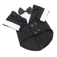 thumbnail image 2 of Ropa para perros Elegante traje para perros Pajarita para cumpleaños de mascotas Decoración de año nuevo Negro-l Zulema Esmoquin de la boda del perro del gato, 2 of 8